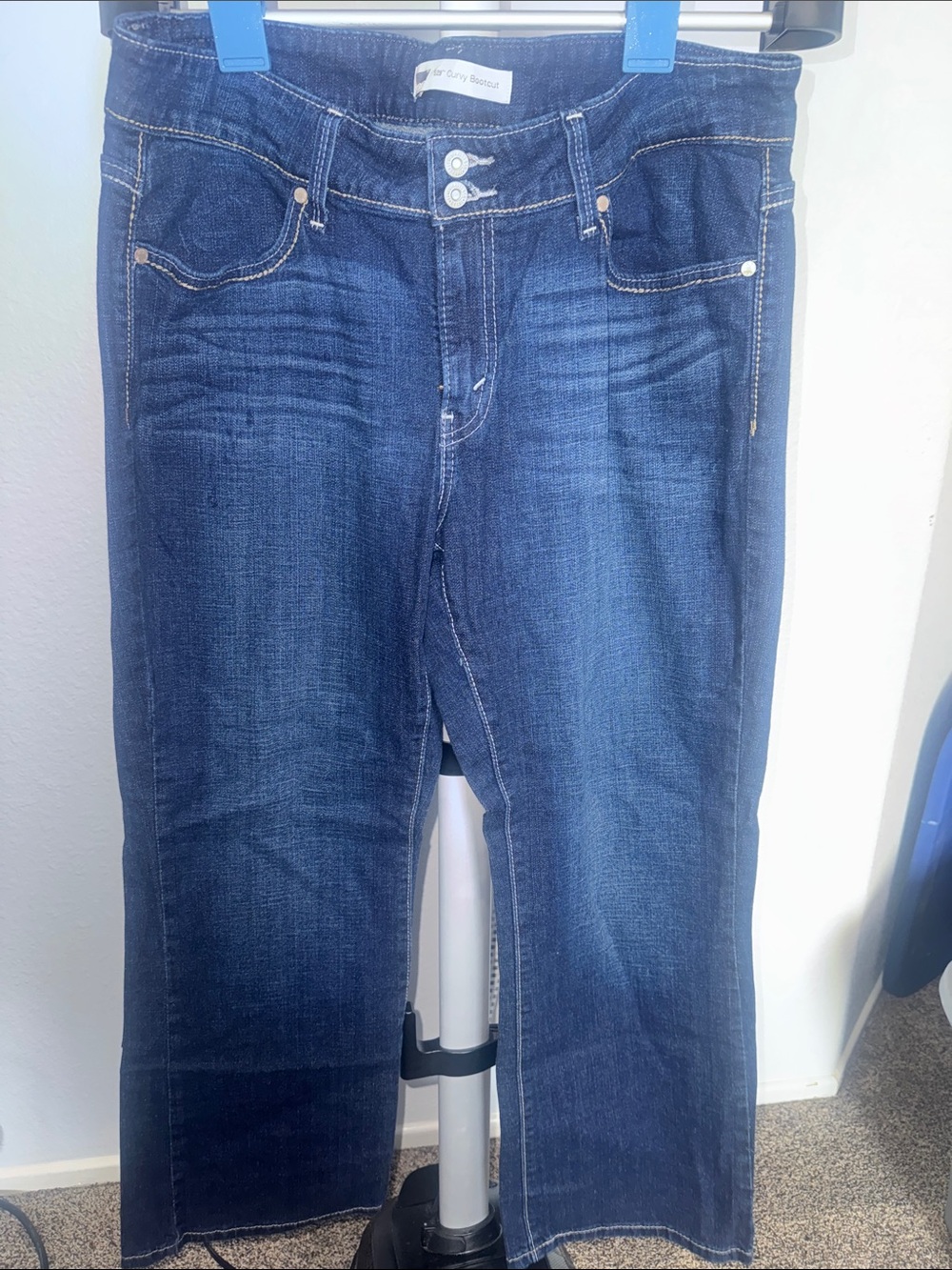 Levi's Dark Blue Wide-Leg Jeans
